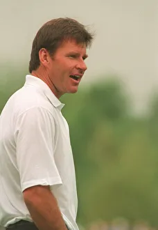 Ryder Cup Europe v USA September 1993 Nick Faldo golfer watches on as his partner Ryder Cup Europe v USA September 1993 Nick Faldo golfer watches on as his partner