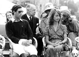 Sabrina Guinness and Prince Charles watching polo match - August 1979 Sabrina Guinness and Prince Charles watching polo match - August 1979