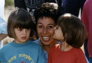 Sally Becker, British Aid Worker pictured August 1993. Returns to Mostar' Sally Becker, British Aid Worker pictured August 1993. Returns to Mostar'