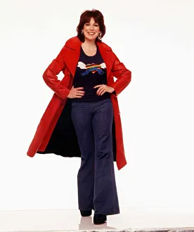 Sally James TV presenter studio shots June 1999 former presenter of childrens TV Sally James TV presenter studio shots June 1999 former presenter of childrens TV