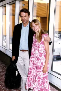 Sam Neill Actor with Jurasic Park star Amanda Richards arrives at Heathrow Airport Sam Neill Actor with Jurasic Park star Amanda Richards arrives at Heathrow Airport
