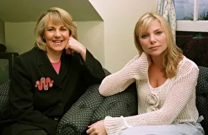 Samantha Janus actress March 1999 with Mirror writer Nina Myskow Samantha Janus actress March 1999 with Mirror writer Nina Myskow