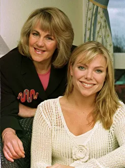 Samantha Janus actress March 1999 with Nina Myskow Mirror writer Samantha Janus actress March 1999 with Nina Myskow Mirror writer