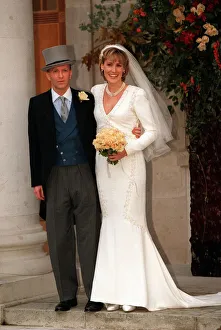 Santa Palmer Tomkinson's wedding October 1998 Simon Sebag Montiefore Santa Palmer Tomkinson's wedding October 1998 Simon Sebag Montiefore