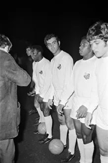 Santos FC, including their player Pele, pictured at Villa Park for a match against Aston Santos FC, including their player Pele, pictured at Villa Park for a match against Aston