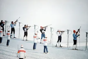 Sapporo Winter Olympics February 1972 Biathalon relay M.T Nadig Sapporo Winter Olympics February 1972 Biathalon relay M.T Nadig