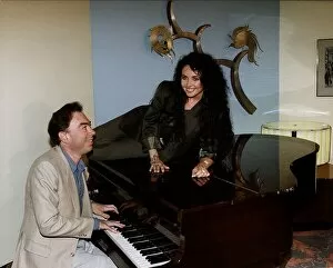 Images Dated 8th May 1991: Sarah Brightman and Andrew Lloyd Webber at the piano dbase