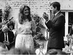 Sarah Ferguson Duchess of York with Prince Andrew July 1986 Sarah Ferguson Duchess of York with Prince Andrew July 1986
