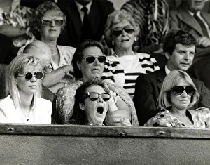 Sarah Ferguson Yawning at Wimbledon in crowd Sleepy Fergie July 1986 Sarah Ferguson Yawning at Wimbledon in crowd Sleepy Fergie July 1986