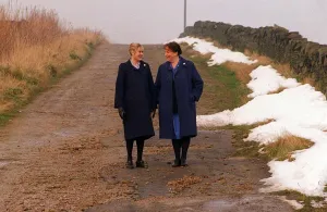 Sarah Lancashire Actress with co star Pam Ferris Sarah Lancashire Actress with co star Pam Ferris