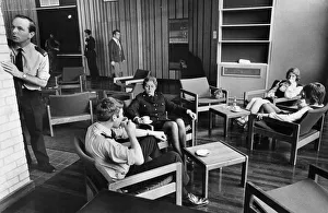 Scene at Mid Anglia Police Headquarters, with officers and staff relaxing in the lounge Scene at Mid Anglia Police Headquarters, with officers and staff relaxing in the lounge
