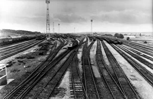 Images Dated 27th June 1982: The scene at the Team Valley marshalling yard on Sunday 27th June 1982 as trains