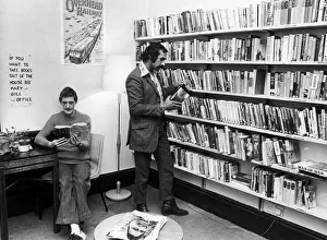 Scenes inside Norton House showing people reading books in the library Scenes inside Norton House showing people reading books in the library