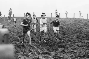A School in Teeside on a cross country run. Circa 1976 A School in Teeside on a cross country run. Circa 1976