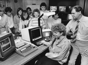 Schoolgirls are logging into a career in computers thanks to a course organised by Schoolgirls are logging into a career in computers thanks to a course organised by