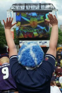 Scotland football fans Glasgow 16th June 1998 World Cup France 1998 football Scotland football fans Glasgow 16th June 1998 World Cup France 1998 football