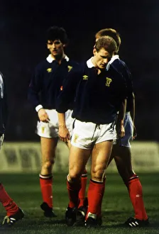 during Scotland versus Yugoslavia World Cup football Gordon Durie with head during Scotland versus Yugoslavia World Cup football Gordon Durie with head