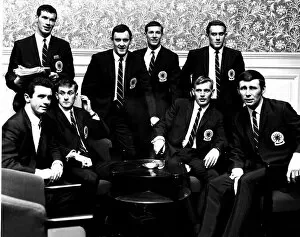 00236 Collection: Scotland X1 football squad, May 1967. Pictured before leaving on world tour