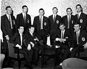 00236 Collection: Scotland X1 football squad, May 1967. Pictured before world tour