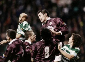 Scottish Premier League match at Parkhead. Celtic 2 v Heart of Midlothian 0 Scottish Premier League match at Parkhead. Celtic 2 v Heart of Midlothian 0