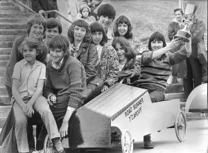 Scouts , Guides and Cubs converged on Barry Island in July 1973 to take part in a Scouts , Guides and Cubs converged on Barry Island in July 1973 to take part in a