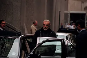 Sean Connery Actor September 98 Getting into car filming his new film in london Sean Connery Actor September 98 Getting into car filming his new film in london