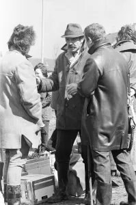 Sean Connery as Detective Sergeant Johnson between takes whilst filming the movie " Sean Connery as Detective Sergeant Johnson between takes whilst filming the movie "