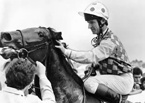 Secreto Racehorse with jockey Christie Roche in the saddle winning the Epsom Derby - June Secreto Racehorse with jockey Christie Roche in the saddle winning the Epsom Derby - June