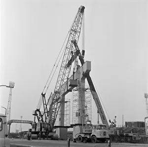 Section of A19 is lifted into position, Middlesbrough, Circa 1973. Harvey Plant Hire Section of A19 is lifted into position, Middlesbrough, Circa 1973. Harvey Plant Hire