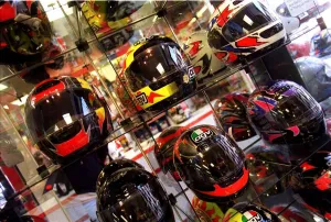 Selection of motorcycle helmets February 1998 Selection of motorcycle helmets February 1998