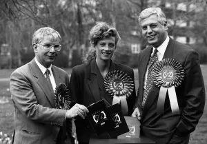 Senior BBC reporters for BBC TV coverage of April 9th 1992 election Senior BBC reporters for BBC TV coverage of April 9th 1992 election