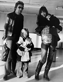 Serge Gainsbourg French composer musician and family 1973 actress wife Jane Birkin Serge Gainsbourg French composer musician and family 1973 actress wife Jane Birkin