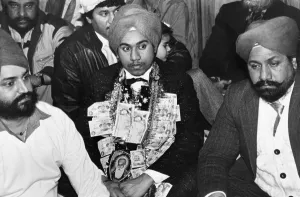 A service for 18 year old Jaspal Singh celebrating his engagement with gifts of money A service for 18 year old Jaspal Singh celebrating his engagement with gifts of money