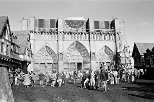 The set of The Hunchback of Notre Dame at Pinewood Studios. 16th October 1981 The set of The Hunchback of Notre Dame at Pinewood Studios. 16th October 1981