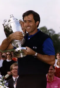 Seve Ballesteros Golf after winning the Volvo PGA tournament at Wentworth Seve Ballesteros Golf after winning the Volvo PGA tournament at Wentworth