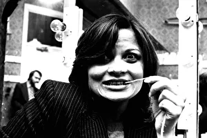 Sexy actress Francoise Pascal is driving down to London to see her dentist to get rid of Sexy actress Francoise Pascal is driving down to London to see her dentist to get rid of