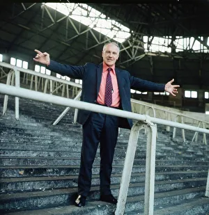 Bill Shankly ex Liverpool manager July 1984 standing on the terracing O/S C/T Bill Bill Shankly ex Liverpool manager July 1984 standing on the terracing O/S C/T Bill