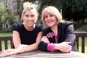 Sharron Davies TV Presenter June 1999 Pictured with Nina Myskow Mirror Staff Sharron Davies TV Presenter June 1999 Pictured with Nina Myskow Mirror Staff
