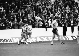 Sheffield Wednesday 1 v. Derby County 1. Division two football.. September 1981 MF03-16 Sheffield Wednesday 1 v. Derby County 1. Division two football.. September 1981 MF03-16