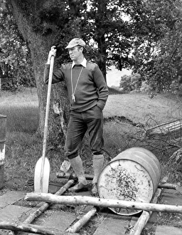 Sheffield Wednesday manager Jack Charlton at an outward bound centre in the Lake District Sheffield Wednesday manager Jack Charlton at an outward bound centre in the Lake District