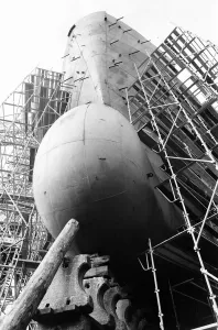 Shipbuilding Yard, Glasgow, Scotland, 6th March 1971. Face of Britain 1971 Feature Shipbuilding Yard, Glasgow, Scotland, 6th March 1971. Face of Britain 1971 Feature