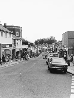 The shopping centre of Caerphilly. June 1984 The shopping centre of Caerphilly. June 1984