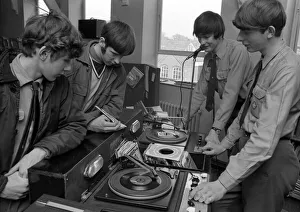 Showing their skills with a record turntable was among the displays put on by Venture Showing their skills with a record turntable was among the displays put on by Venture
