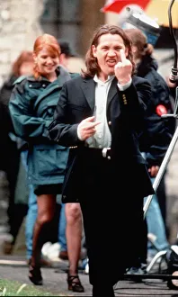 Sid Owen actor sticks finger in air with Patsy Palmer actress of Eastenders Sid Owen actor sticks finger in air with Patsy Palmer actress of Eastenders