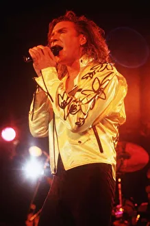 Simon Le Bon of Duran Duran Pop Group at a Concert Simon Le Bon of Duran Duran Pop Group at a Concert