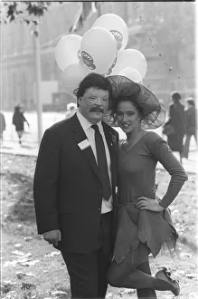 Simon Weston, Falklands Veteran, with unknown model - November 1988 Simon Weston, Falklands Veteran, with unknown model - November 1988