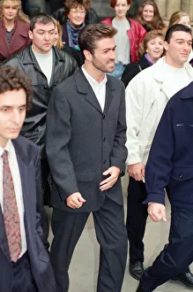 Singer George Michael leaving the High Court after the law suit against Sony Singer George Michael leaving the High Court after the law suit against Sony