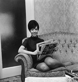 Singer Helen Shapiro pictured at her home. 5th March 1967 Singer Helen Shapiro pictured at her home. 5th March 1967