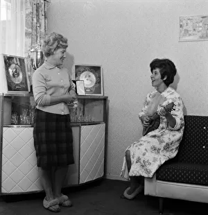 Singer Helen Shapiro pictured with her mother at her home. 24th May 1962 Singer Helen Shapiro pictured with her mother at her home. 24th May 1962