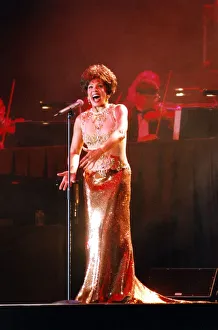 Singer Shirley Bassey performing at the Newcastle Arena. 11/05/96 Singer Shirley Bassey performing at the Newcastle Arena. 11/05/96